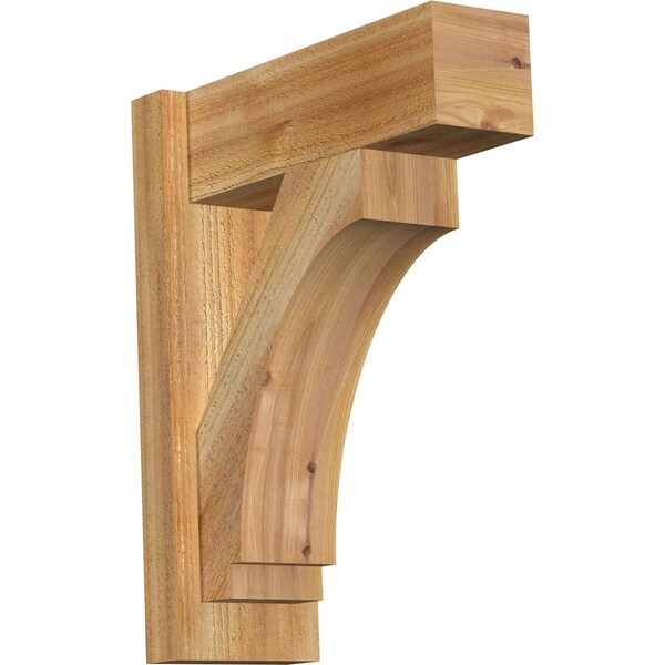 Ekena Millwork Imperial Block Rough Sawn Outlooker, Western Red Cedar, 6"W x 16"D x 20"H OUT06X16X20IMP05RWR - main